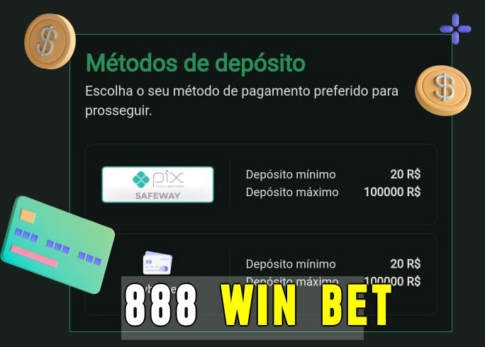 O cassino 888 win betbet oferece uma grande variedade de métodos de pagamento
